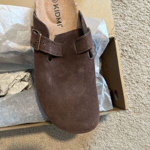 Brown Suede Slip-On Shoes
